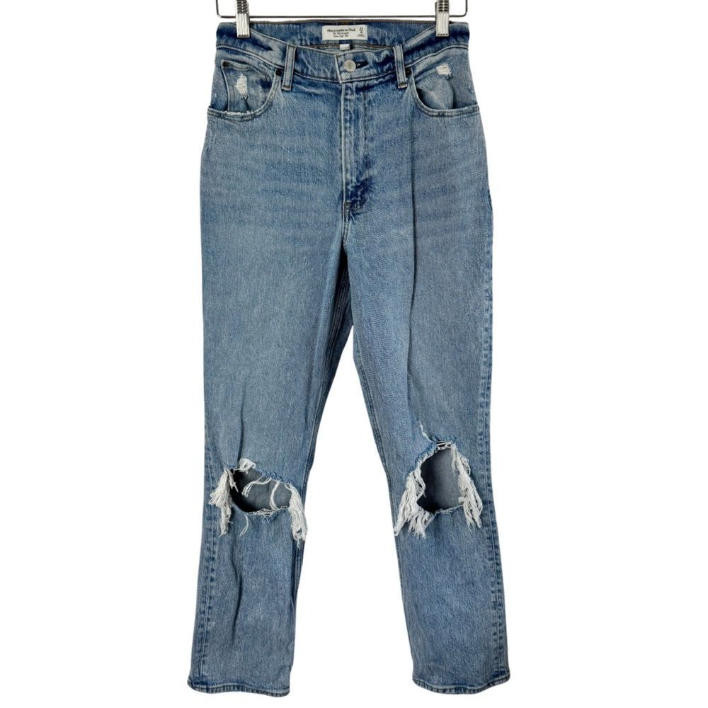 Abercrombie & Fitch Curve Love The 90’s Straight Ultra High Rise Jean Size 27 4R